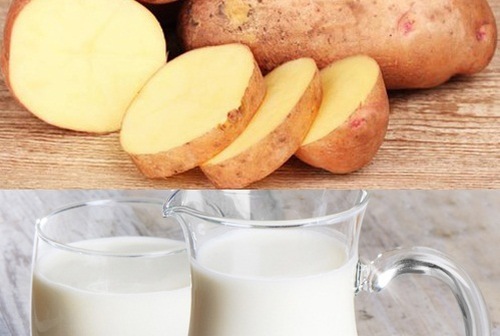 Khoai tây, sữa tươi có tác dụng dưỡng trắng da hiệu quả
