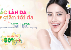 Thay sắc làn da, thư giãn tối đa với ưu đãi combo lên tới 50%++