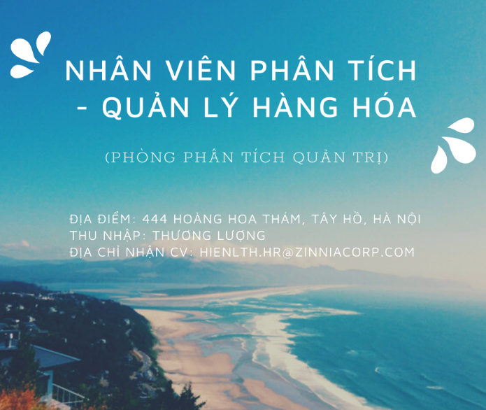 NHÂN VIÊN PHÂN TÍCH – QUẢN LÝ HÀNG HÓA